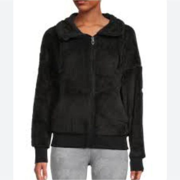 Spyder Black Bailey Sherpa ZipperJacket Size Small, NWT - Picture 1 of 8